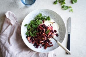 brændende kærlighed med chorizo og rødbede