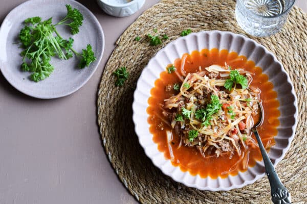 Kålsuppe med oksekød